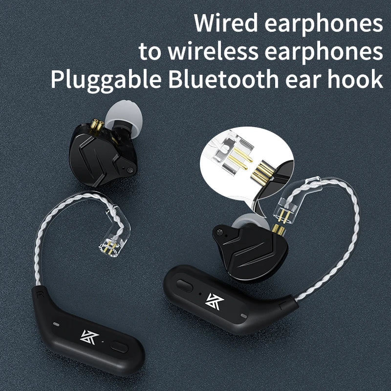 AZ09 HD Bluetooth 5.2 Ear Hook Headset Cable HIFI Wireless Upgrade Cable with Charging Case ,NEW Bluetooth 5.4