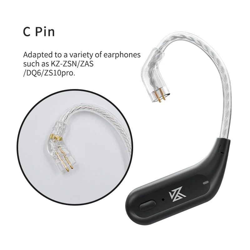 AZ09 HD Bluetooth 5.2 Ear Hook Headset Cable HIFI Wireless Upgrade Cable with Charging Case ,NEW Bluetooth 5.4