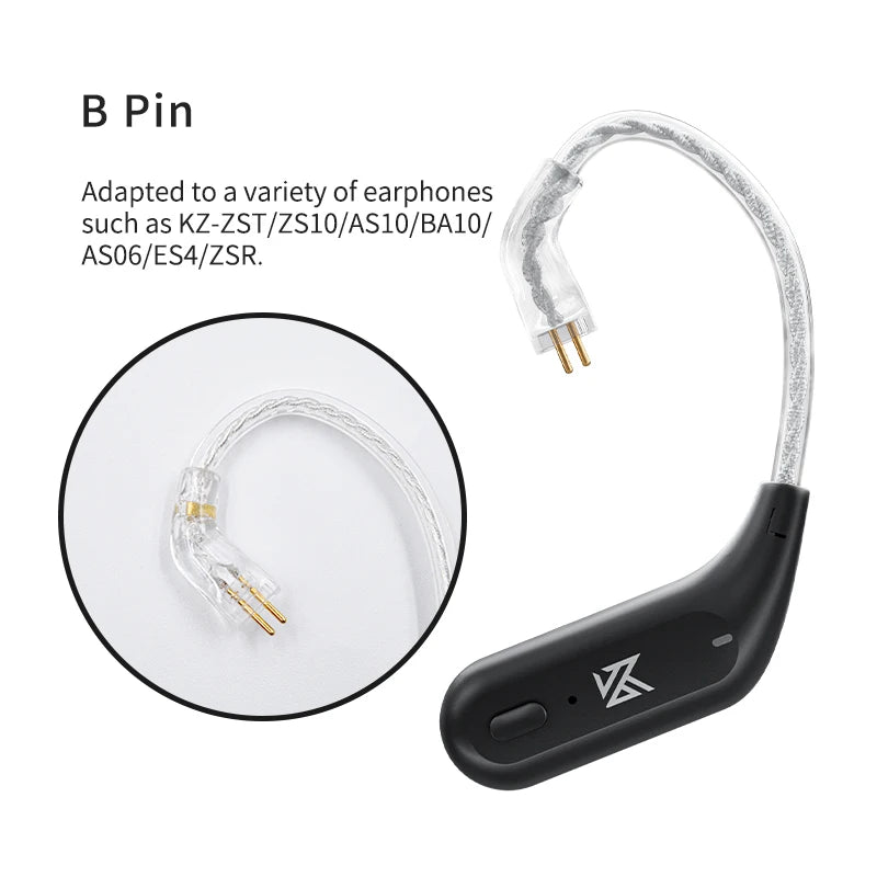 AZ09 HD Bluetooth 5.2 Ear Hook Headset Cable HIFI Wireless Upgrade Cable with Charging Case ,NEW Bluetooth 5.4