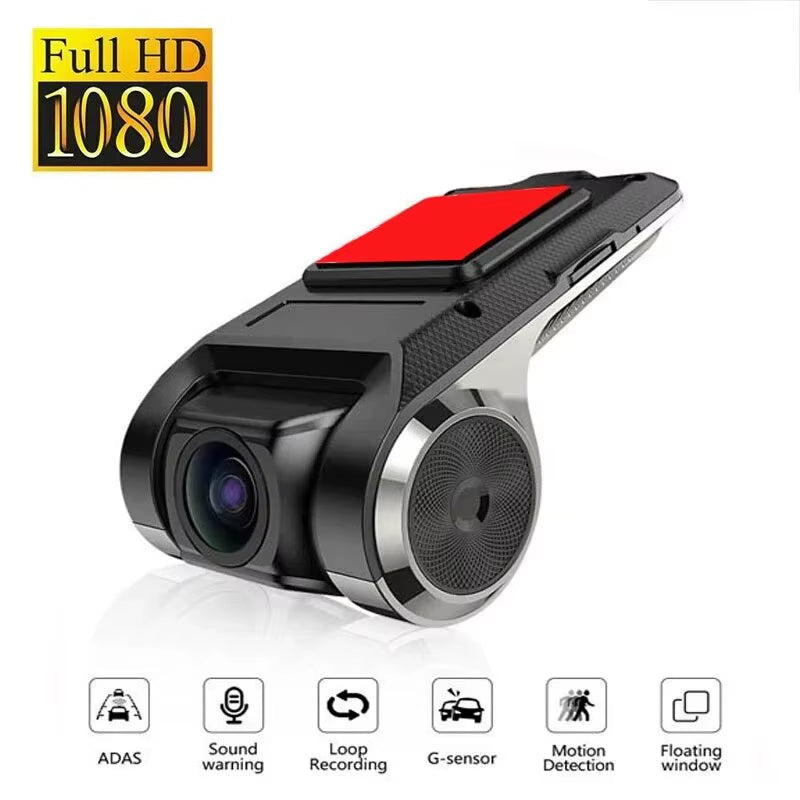 USB Car DVR for Android Media Navigator Dash Cam HD Camera Driving Recorder Comes with ADAS Driving Assistance Function