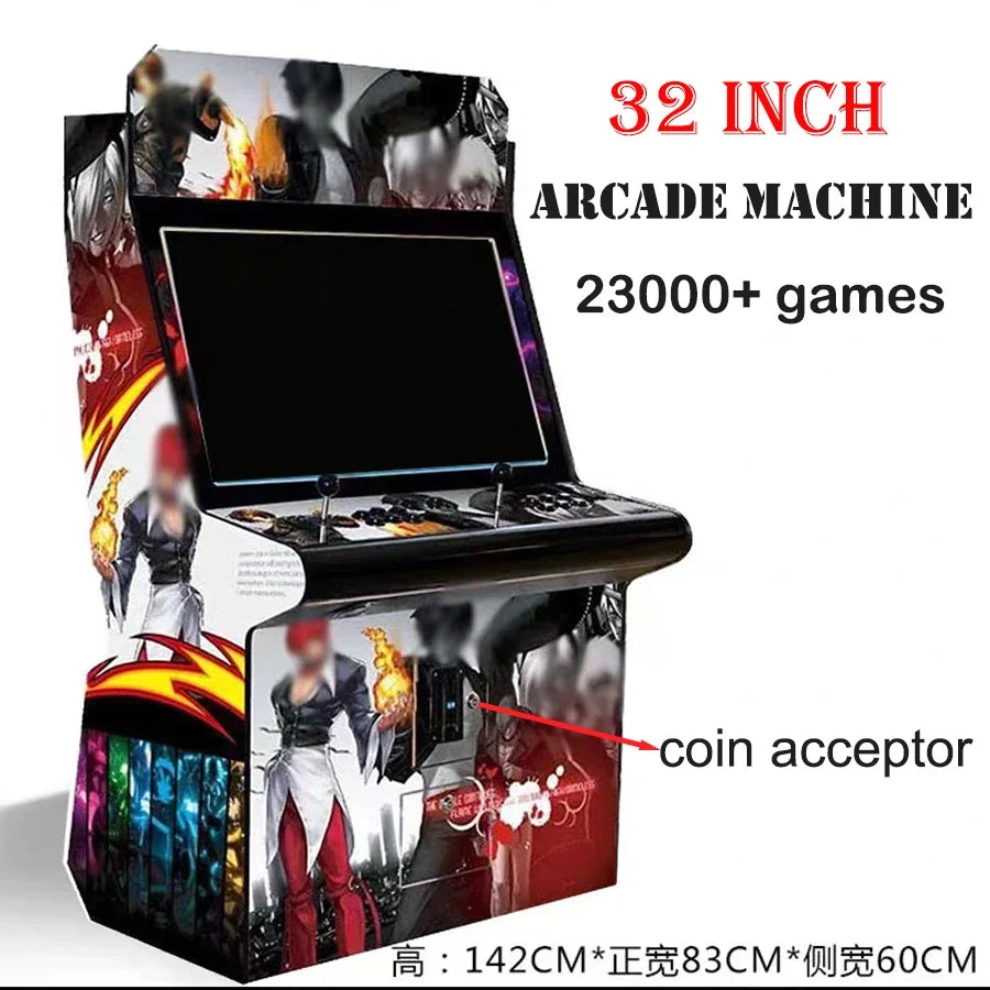 New 32 Inch LCD Complete Arcade Game Fighting Games Machine 23000 in 1 Plug and Play
