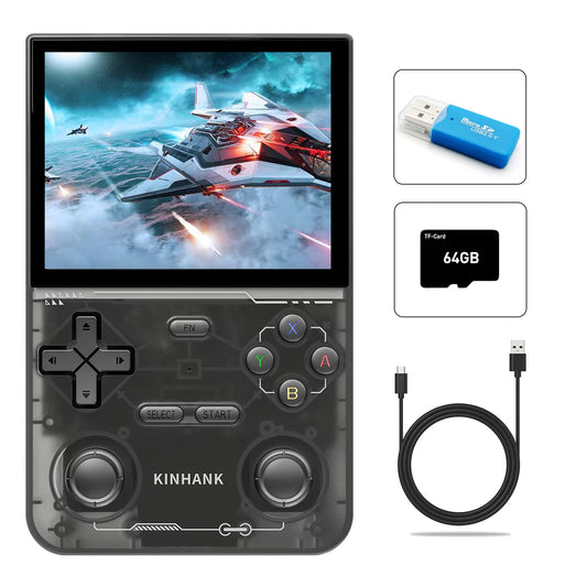Open Source K36 Retro Handheld Video Game Console 16000 Games Emulator for PS1/PSP/DC/N64/SS 500Nit 3.5 Inch IPS Screen