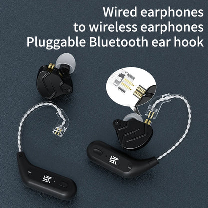 AZ09 HD Bluetooth 5.2 Ear Hook Headset Cable HIFI Wireless Upgrade Cable with Charging Case ,NEW Bluetooth 5.4