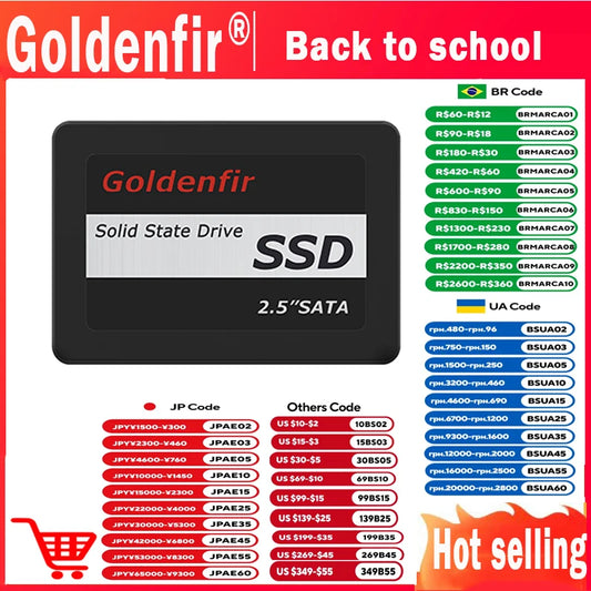 2.5 Inch Solid State Drive Hard Disk Drive 2TB 1TB 960GB 512GB 256GB 128GB 480GB 120GB 360GB Internal Hard Drives
