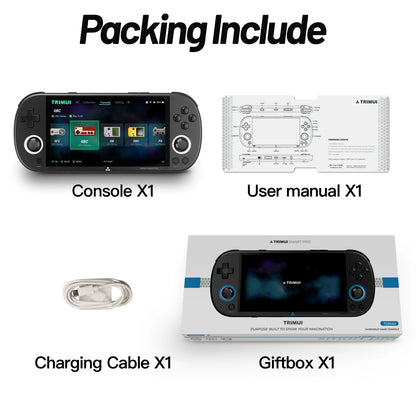 Smart Pro Handheld Game Console 4.96''IPS Screen Linux System Joystick RGB Lighting Smartpro Retro Video Game Player Gift