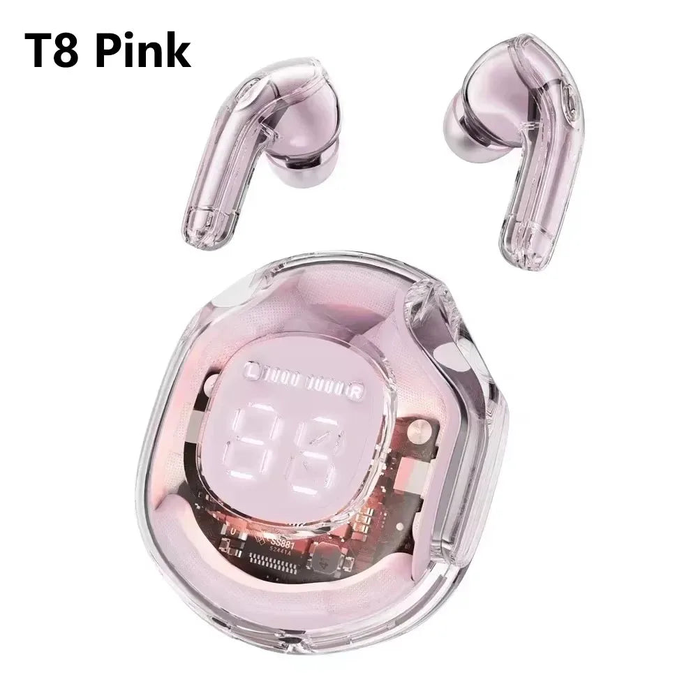 NEW HK3 Wireless BT5.3 Headset T2 TWS Headphones ENC Headphones LED Power Digital Display Stereo Sound Earphones for Sports