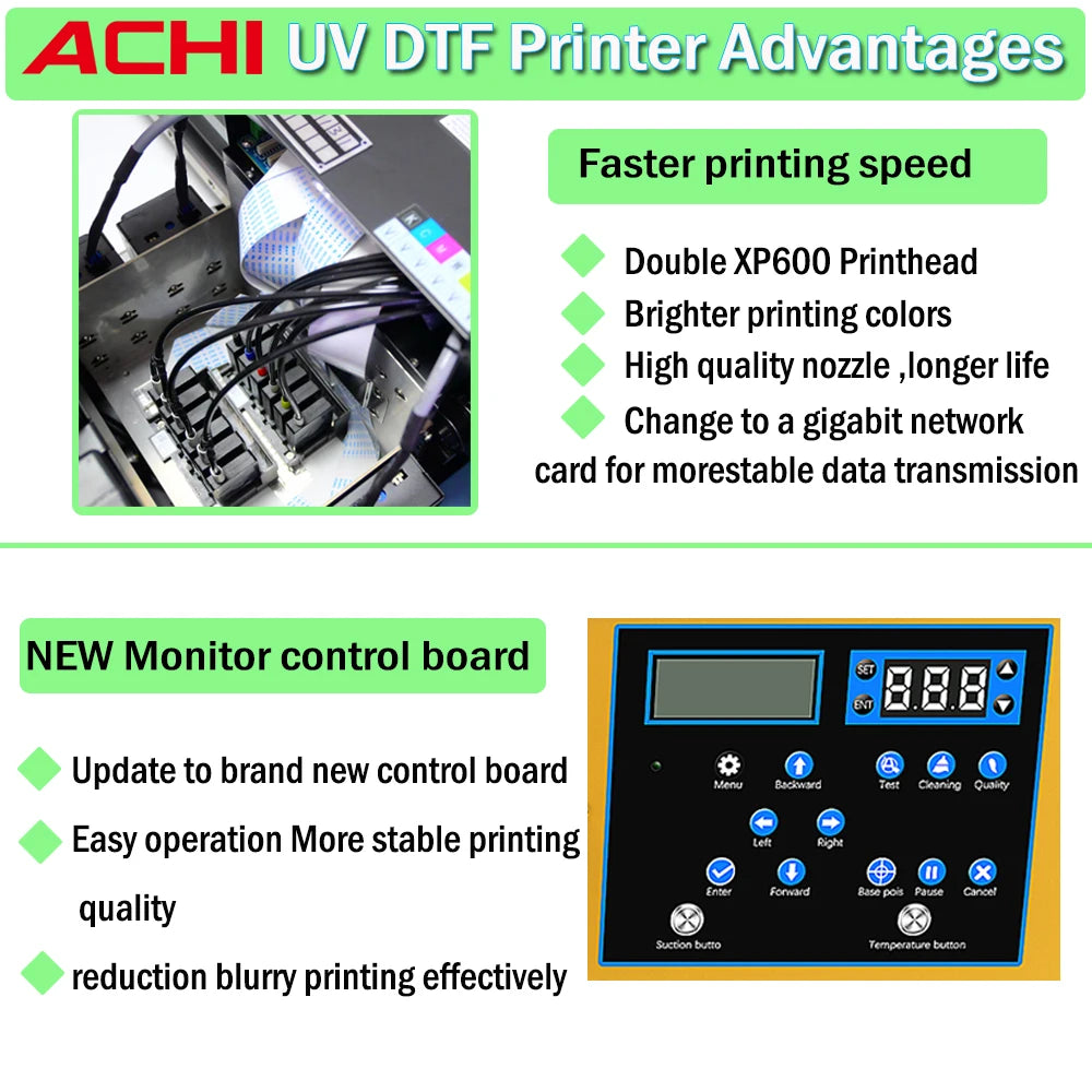 US STOCK A3 UV DTF Printing Laminating 2 in 1 A3 Varnish Printer Sticker Waterproof Dustproof Embossed for Wood Glass Phone Case