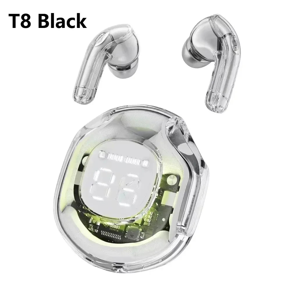 NEW HK3 Wireless BT5.3 Headset T2 TWS Headphones ENC Headphones LED Power Digital Display Stereo Sound Earphones for Sports