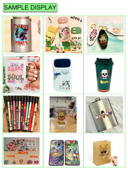 US STOCK A3 UV DTF Printing Laminating 2 in 1 A3 Varnish Printer Sticker Waterproof Dustproof Embossed for Wood Glass Phone Case