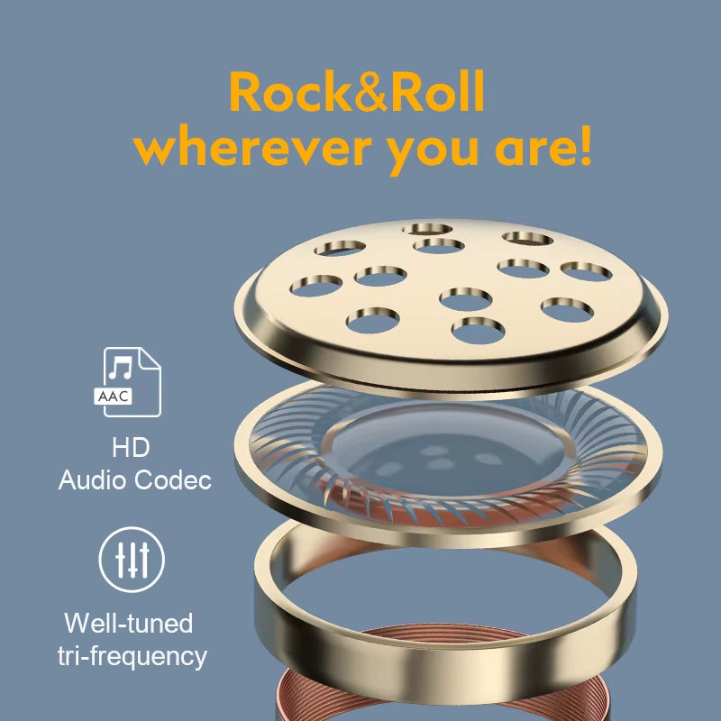 T17 Earphone Bluetooth 5.3 True Wireless Earbuds HIFI Headphone Touch Control Low Latency Mode ENC Earbud Long Standby 26H