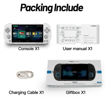 Smart Pro Handheld Game Console 4.96''IPS Screen Linux System Joystick RGB Lighting Smartpro Retro Video Game Player Gift